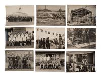 [WORLD WAR II]. Captain Van Voorhis collection, including photographs demonstrating the aftereffects of the atomic bomb and the reconstruction and occupation of Japan. Ca 1945-1947.