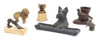 A Collection Six of Animal Figures Length of largest 9 1/4 inches.