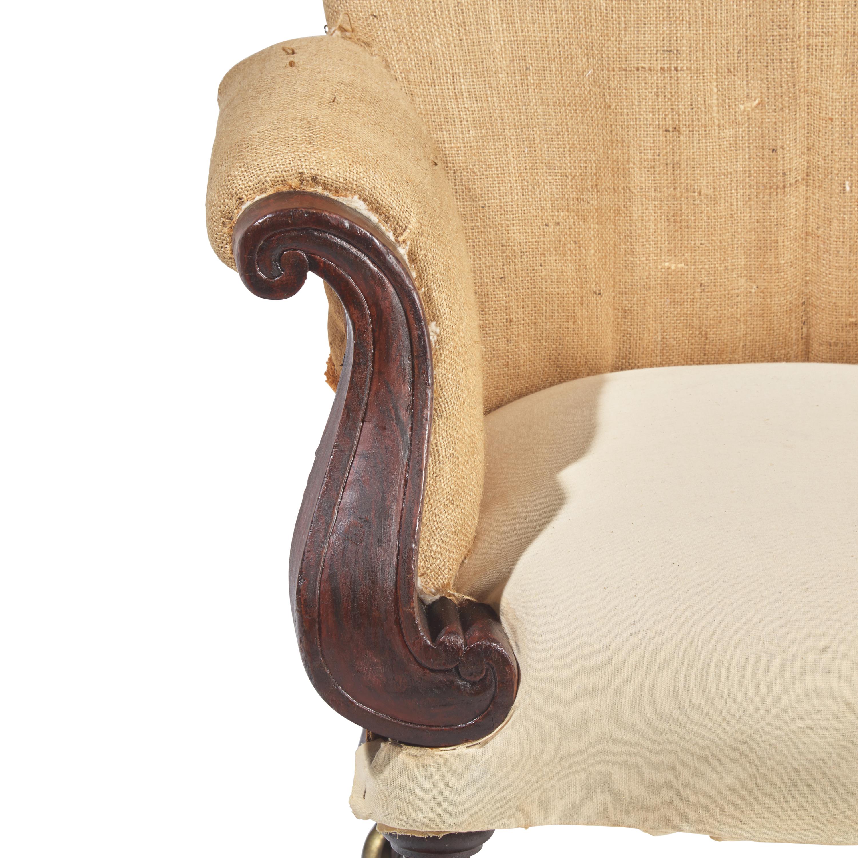 A Classical Carved Rosewood Armchair