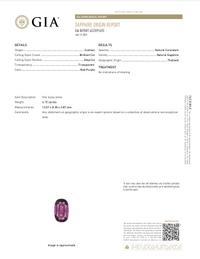 4.15 CARAT RED-PURPLE SAPPHIRE