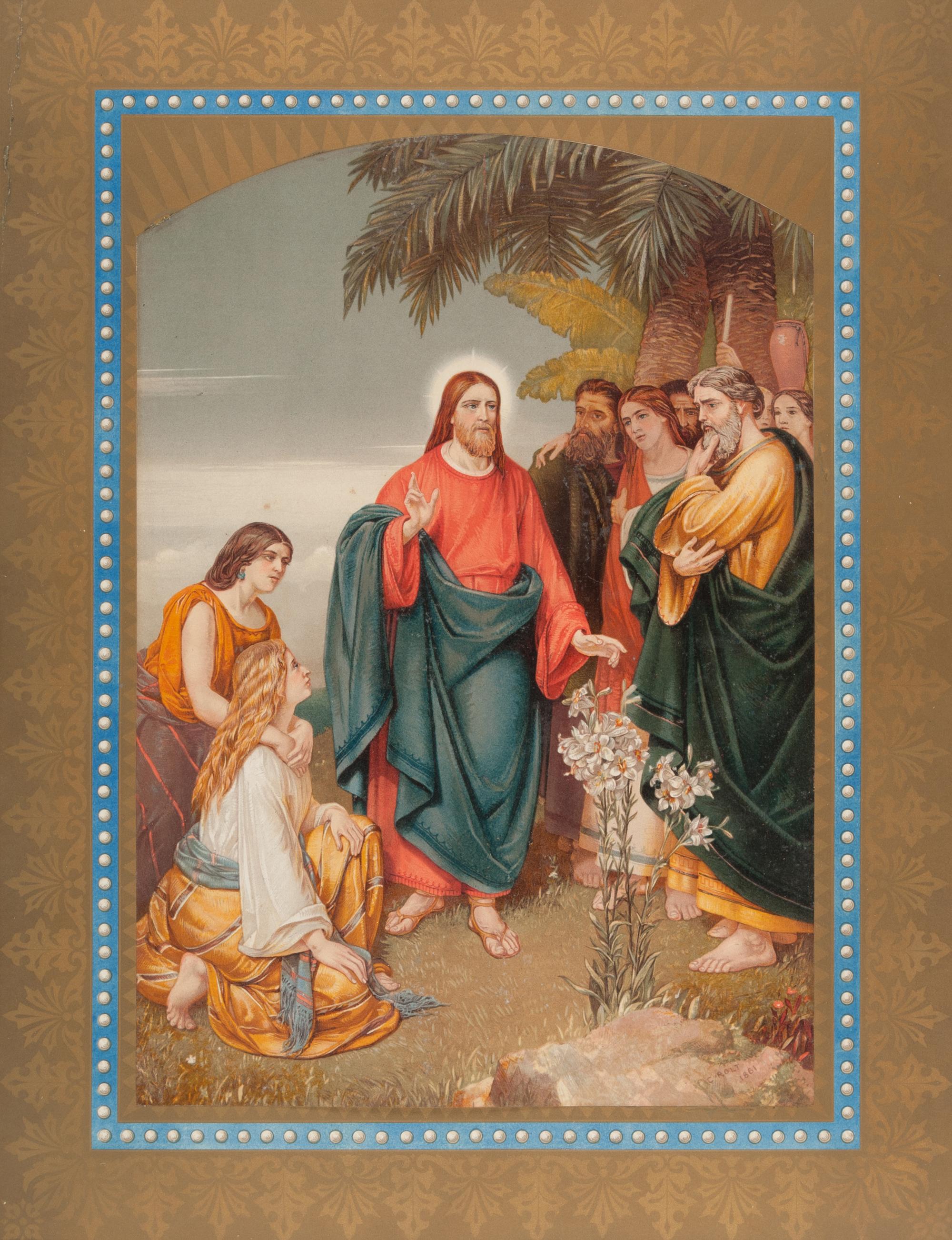 [BIBLES - 19th CENTURY]. A group of 5 Bibles, comprising: