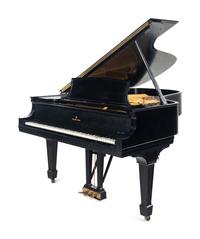 A Steinway and Sons Black Lacquer Grand Piano