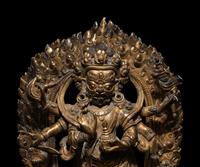 A Sino-Tibetan Gilt Bronze Figure of Bodhisattva