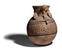 A Chancay Bichrome Vessel