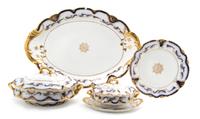 A Set of Twelve Theodore Haviland Limoges Porcelain Plates, Diameter 9 3/4 inches.