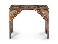 A Syrian Mother-of-Pearl Inlaid Table