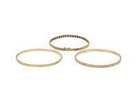 COLLECTION OF YELLOW GOLD BRACELETS
