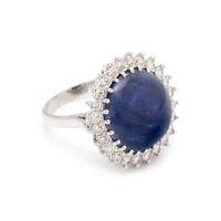 SAPPHIRE AND DIAMOND RING