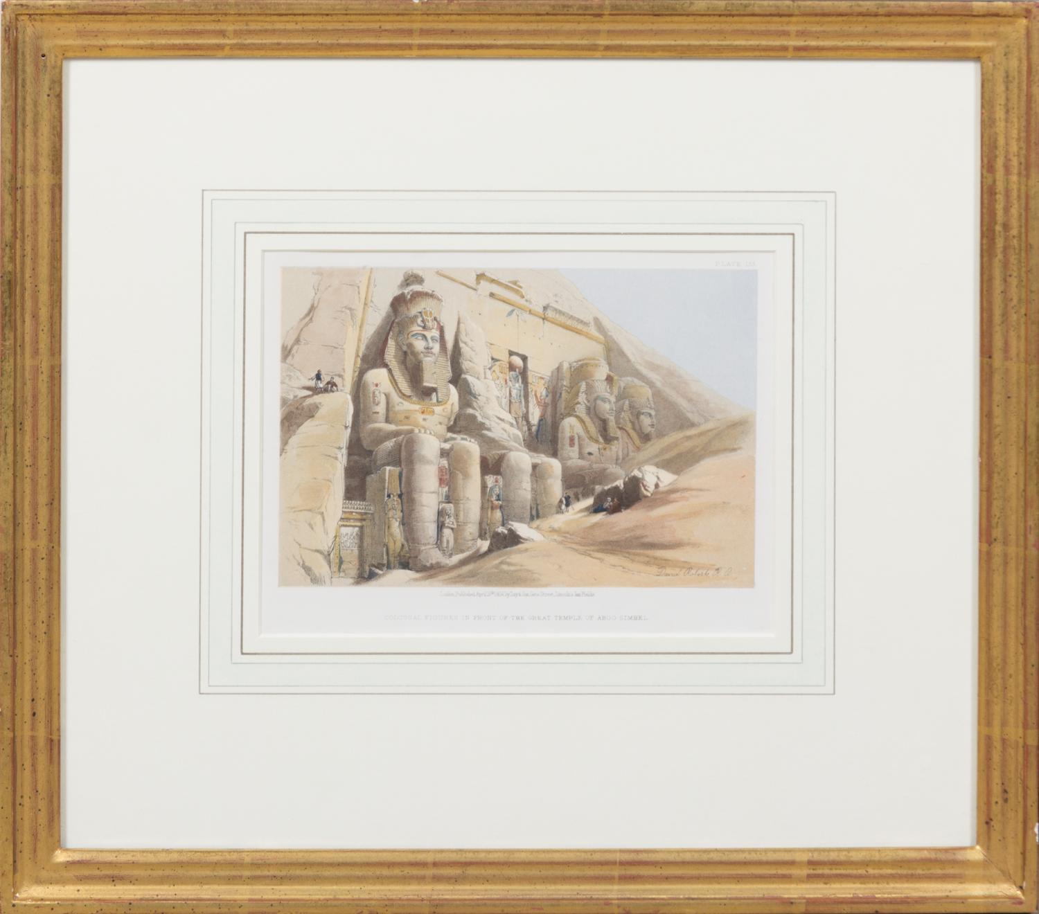 A Set of Six Hand Colored Lithographs Largest: 6 3/4 x 9 1/4 inches (visible). — DAVID ROBERTS (SCOTTISH, 1796-1864)