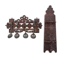 Two Carved Spoon Racks