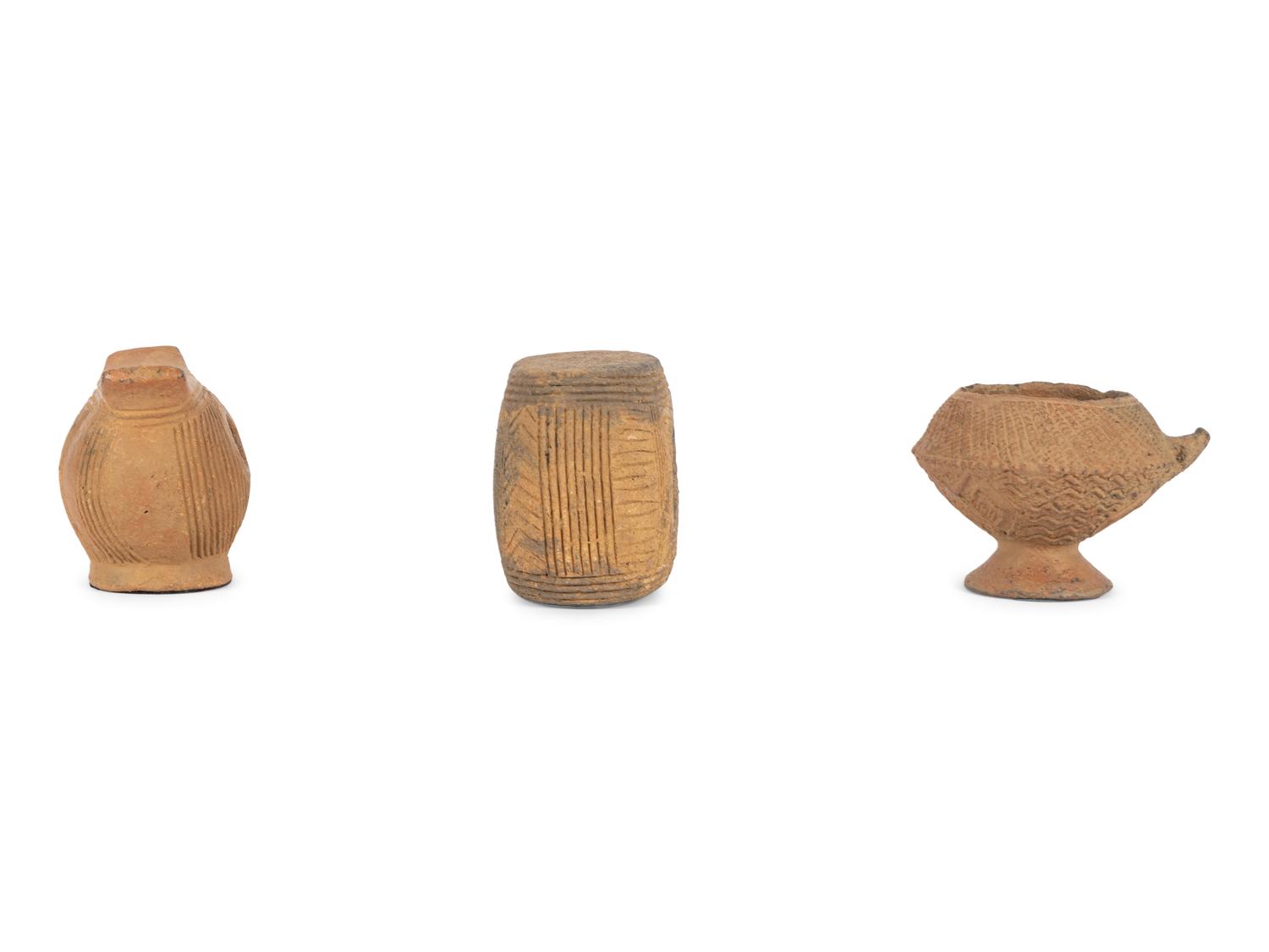 Three African Pottery Articles