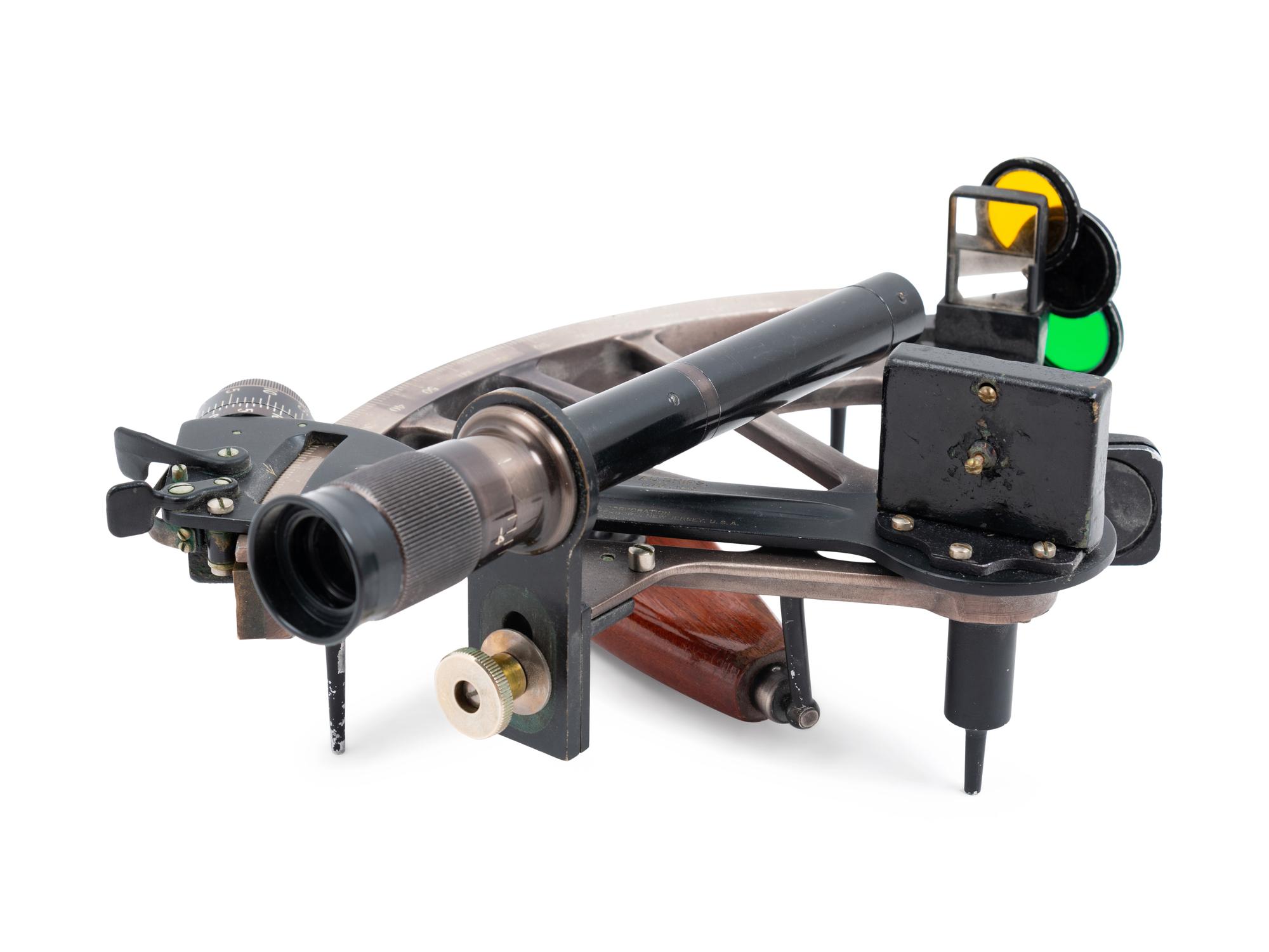 A Ebonized Metal Sextant