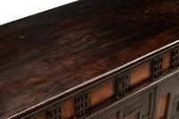 An Italian Penwork-Inset Walnut Cassone