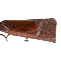 Contemporary Flintlock Jaeger Rifle in the Style of J. Hauer
