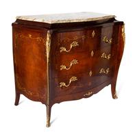 A Louis XV Style Gilt Bronze Mounted Marble-Top Commode — 20TH CENTURY