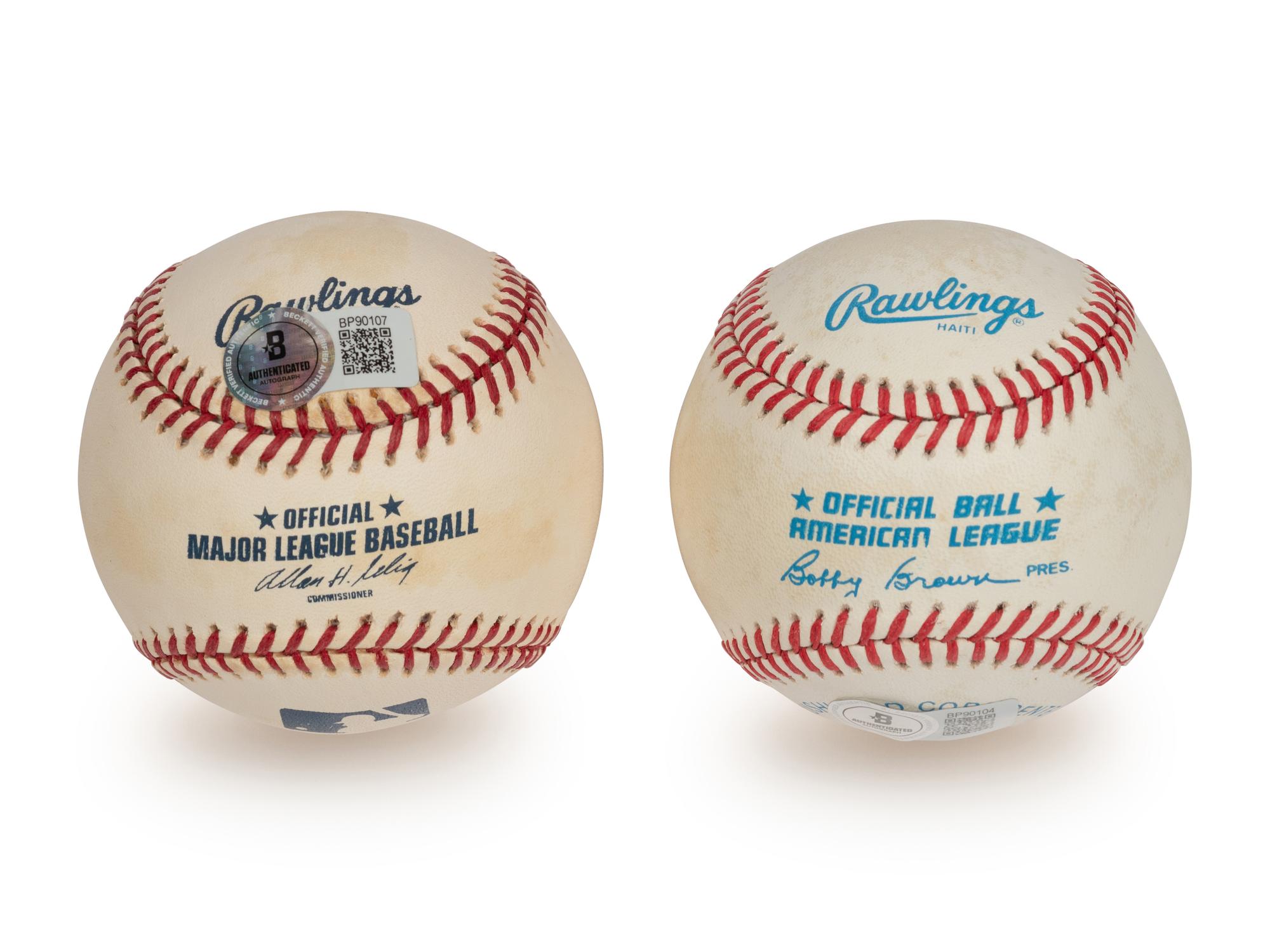 A Group of Mark McGwire and Sammy Sosa Single Signed Autograph Baseballs (Beckett Authentication Services)