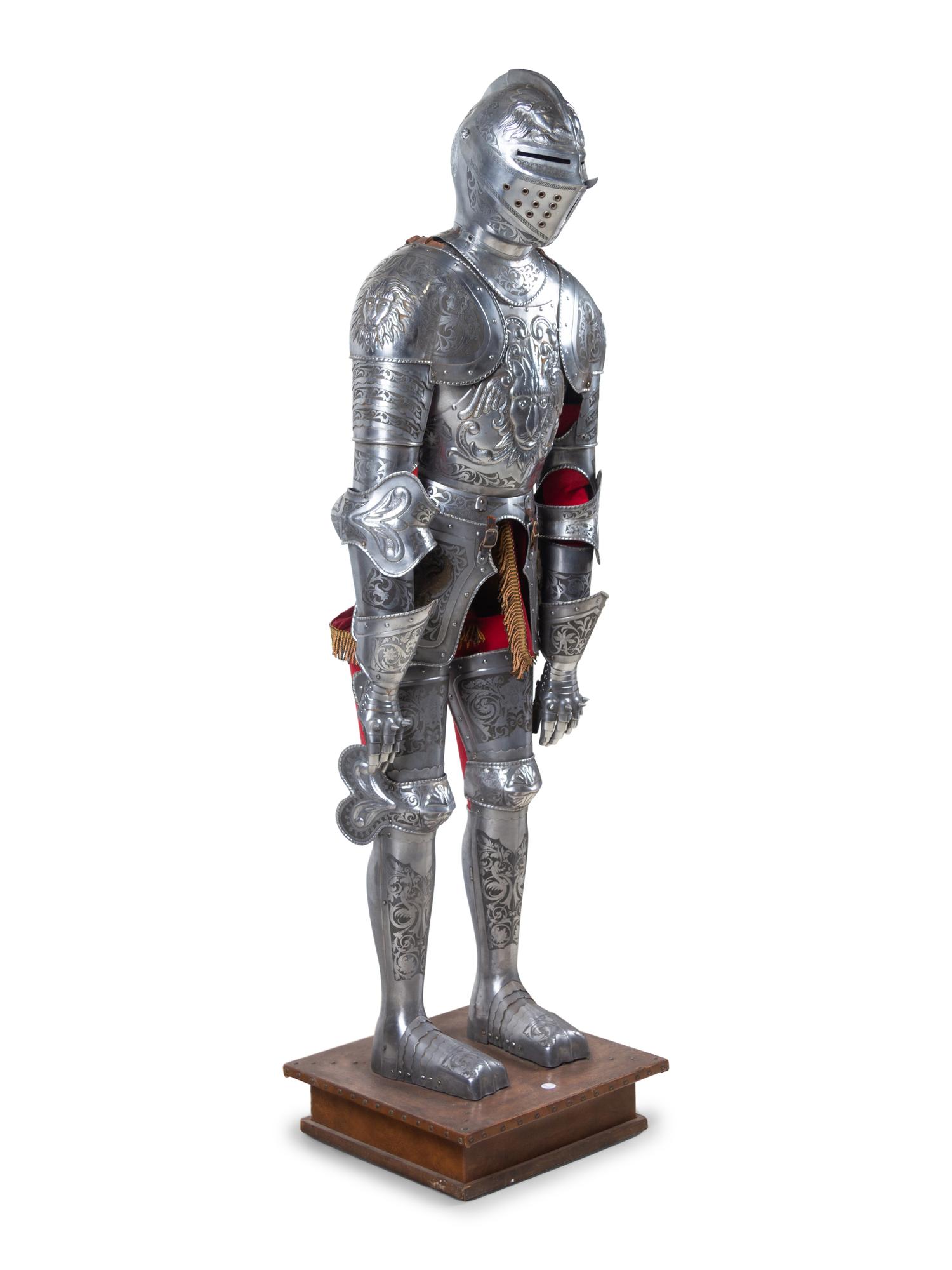 A Model of a Medieval Suit of Armor