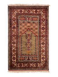 Four Turkish Wool Mats and a Baluch Design Wool Mat