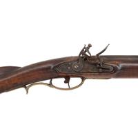 N Beyer Signed Late Golden Age Full Stock Flintlock Rifle