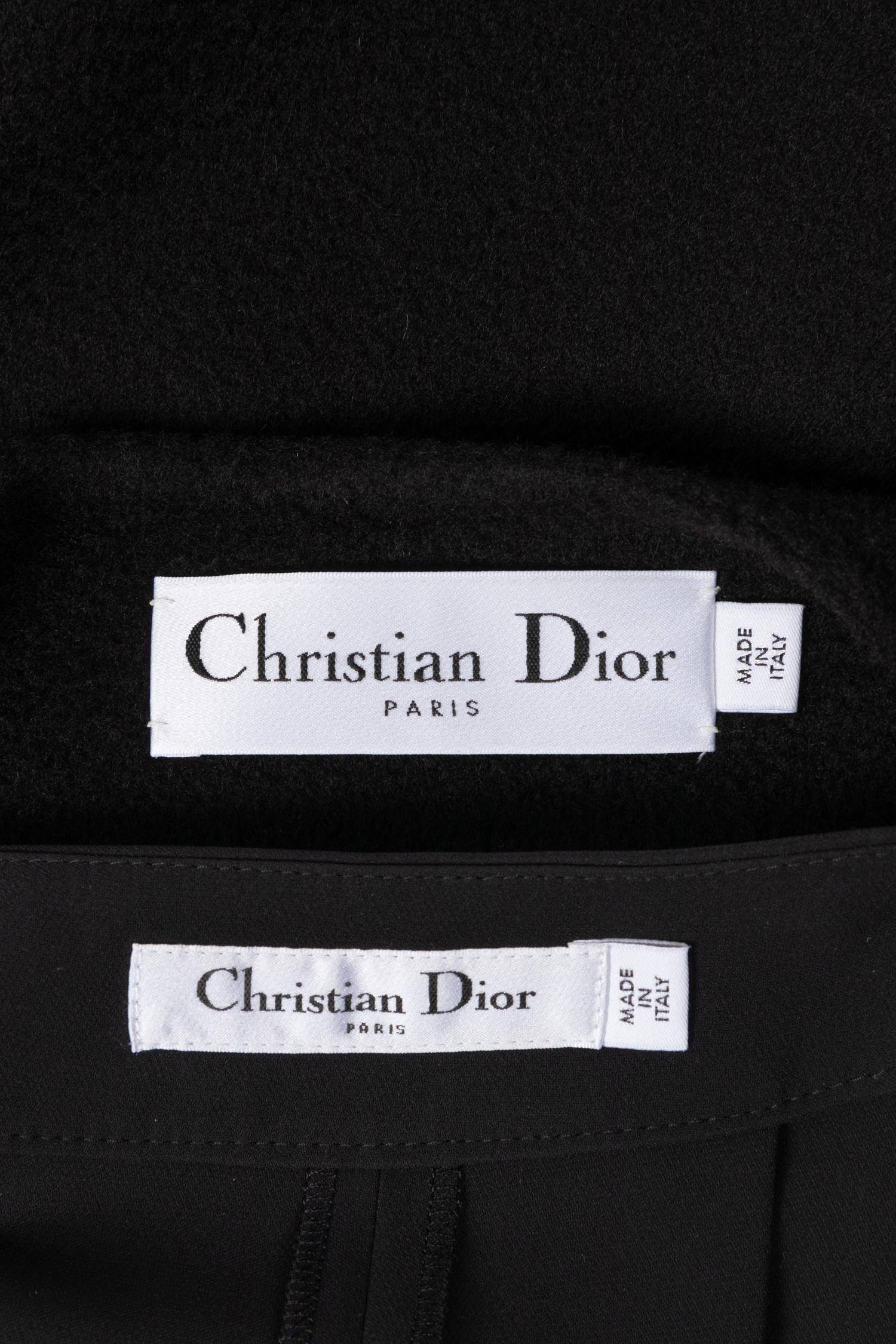 Christian Dior Sleeveless Cashmere Duster and Silk Culottes
