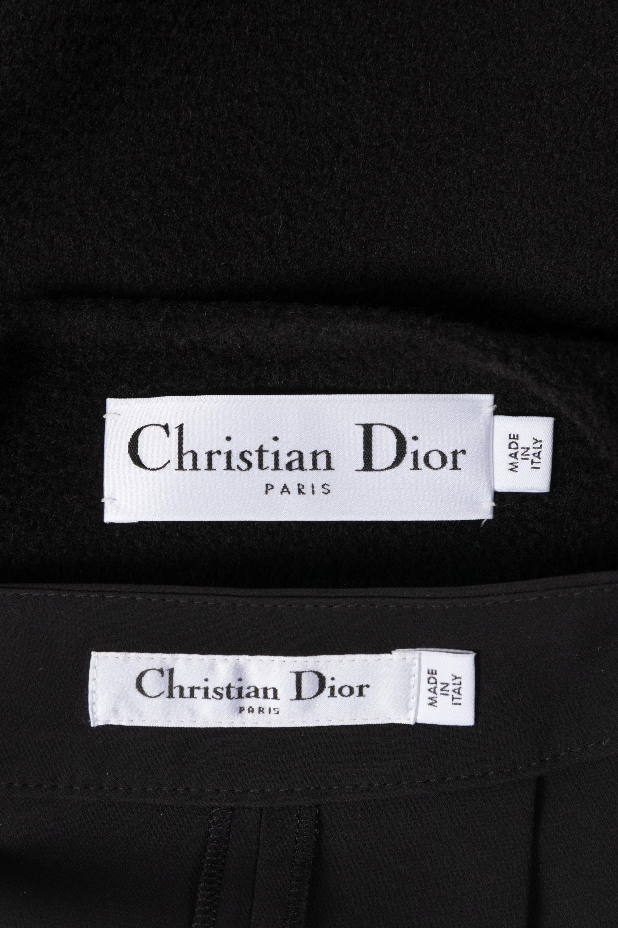 Christian Dior Sleeveless Cashmere Duster and Silk Culottes