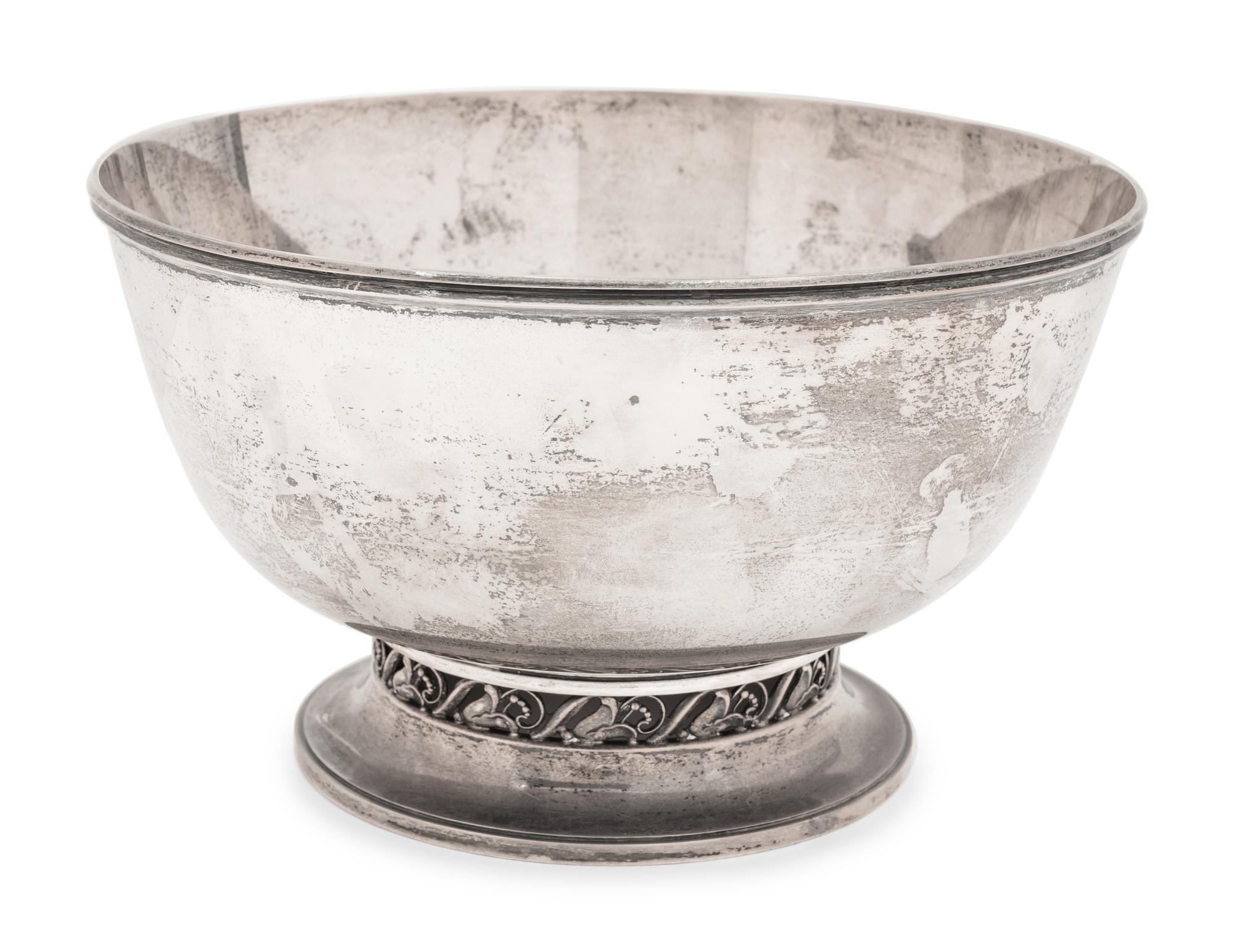 An American Silver Center Bowl