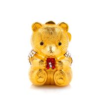 Judith Leiber Goldtone Bear Pill Box