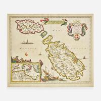 [Maps & Atlases] Visscher, Nicolaes Insularum Melitae vulgo Maltae et Gozae...