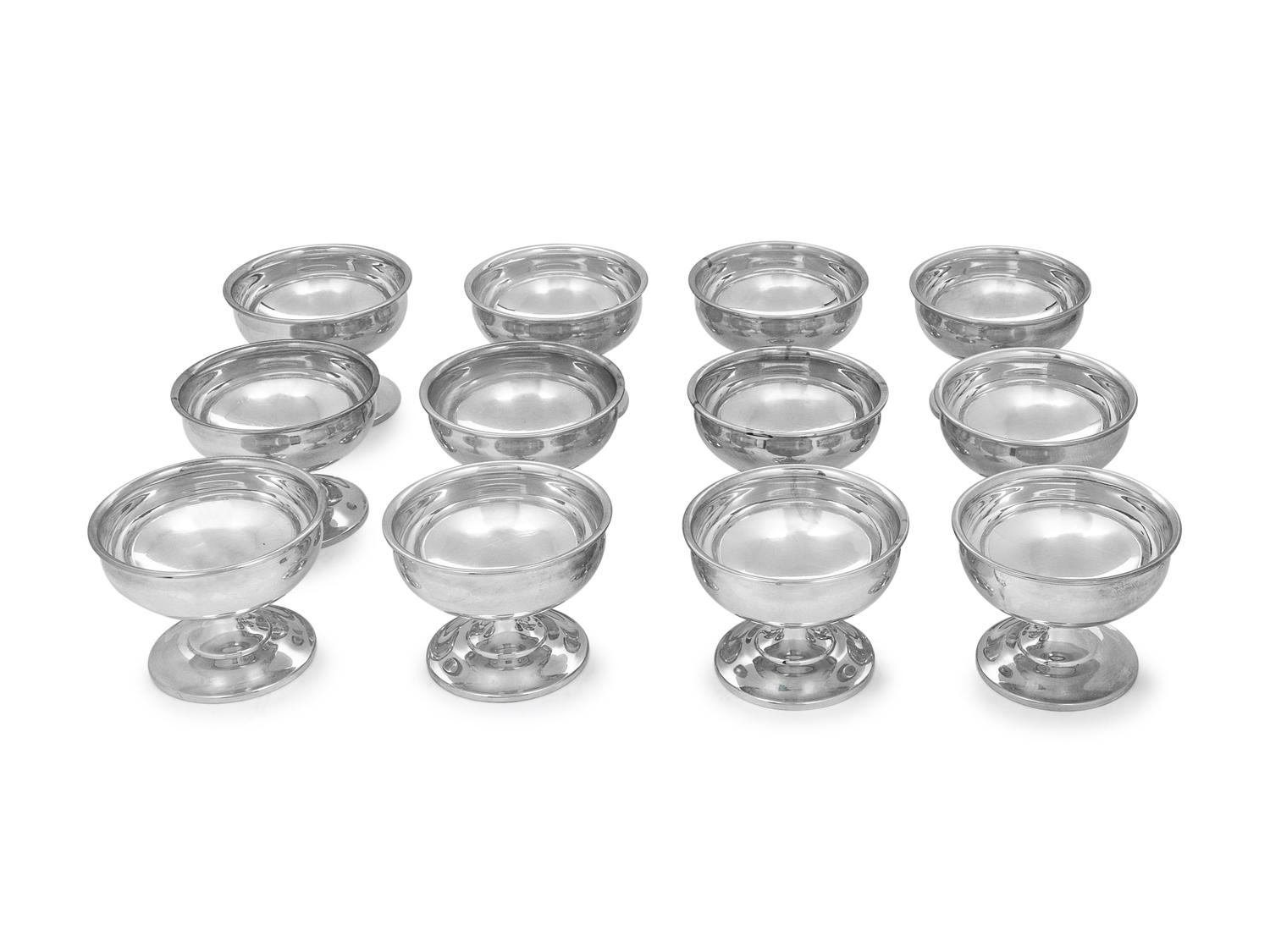 each with rolled lip.
