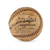 A 1930 Brooklyn Robins Team Signed Autograph Baseball (JSA, Beckett Authentication Services Letters of Authenticity)