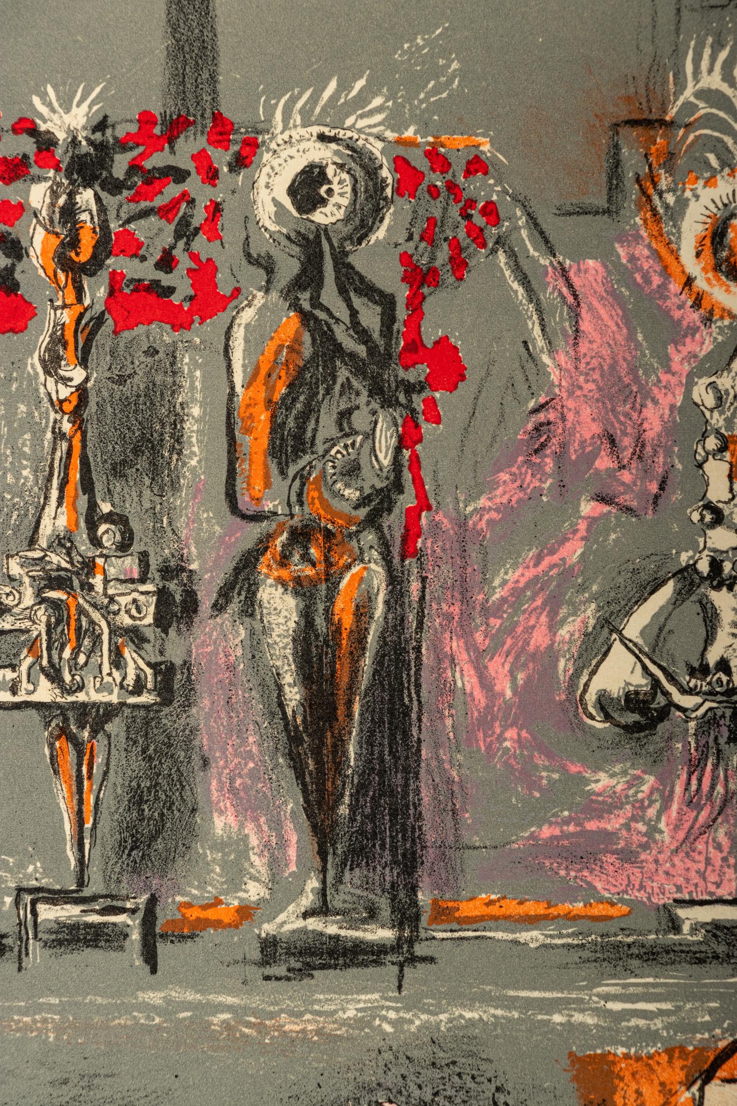 Three Figures in a Garden