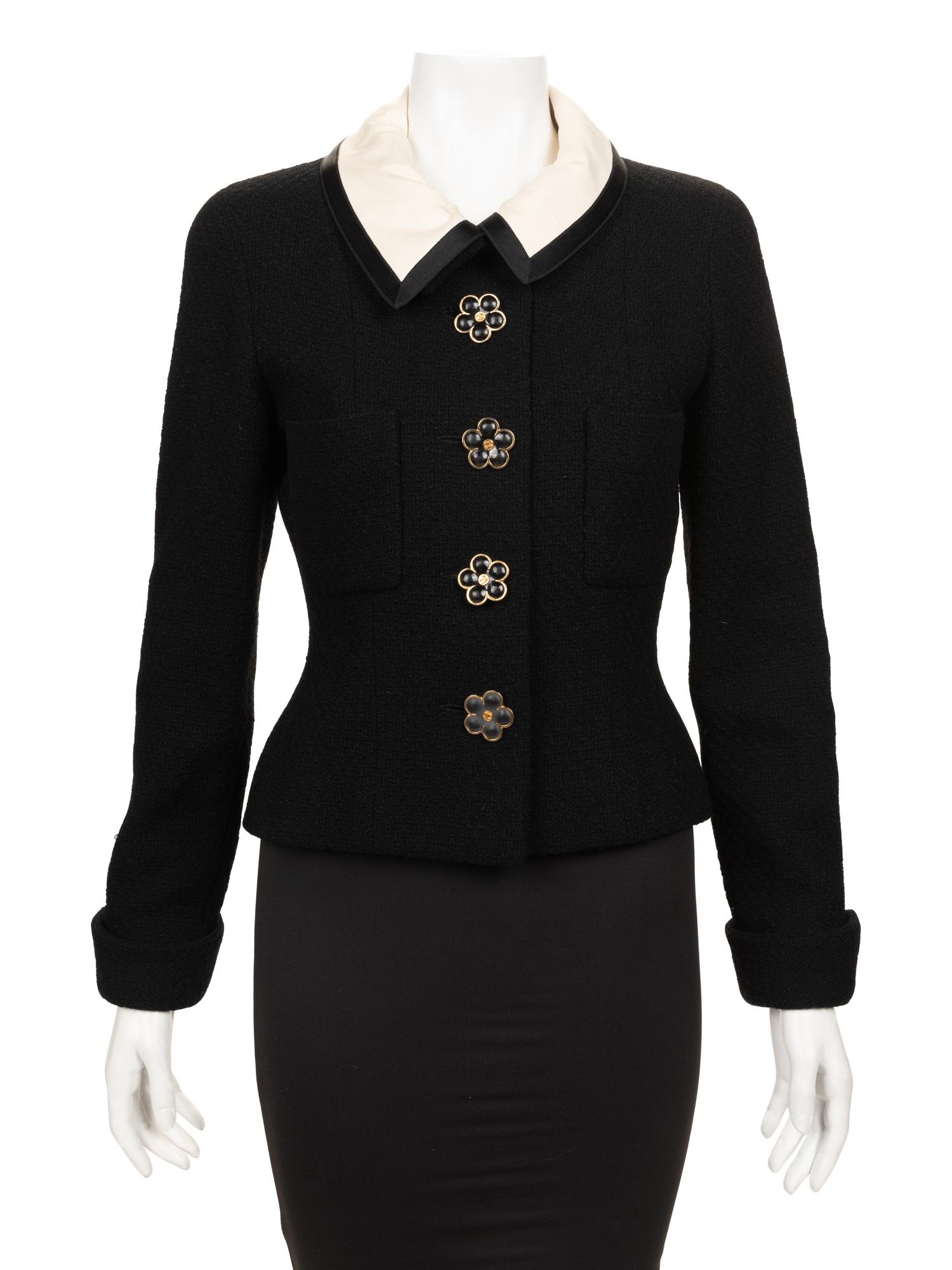 Chanel Wool Fitted Jacket, 1980-90s
