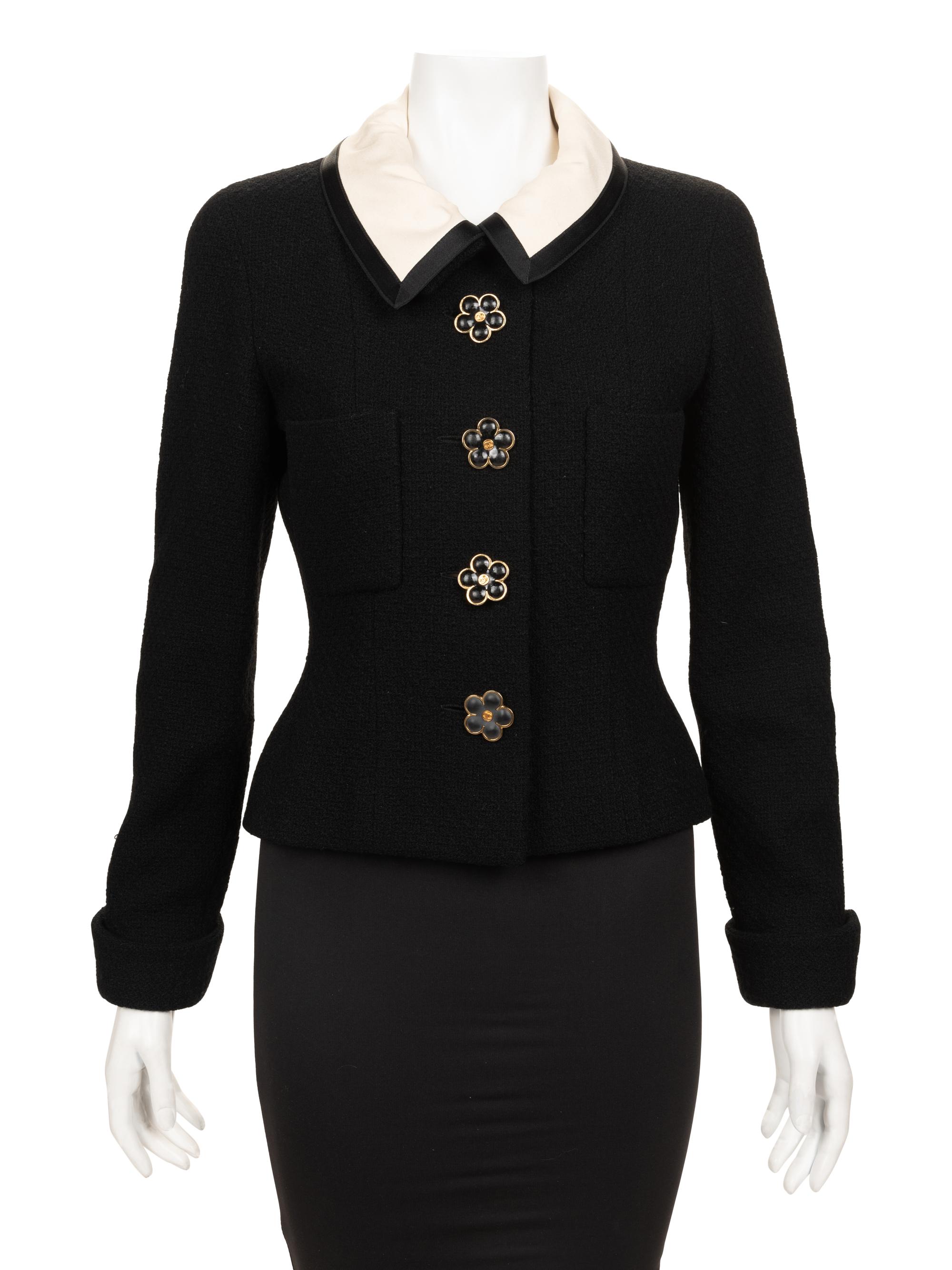 Chanel Wool Fitted Jacket, 1980-90s