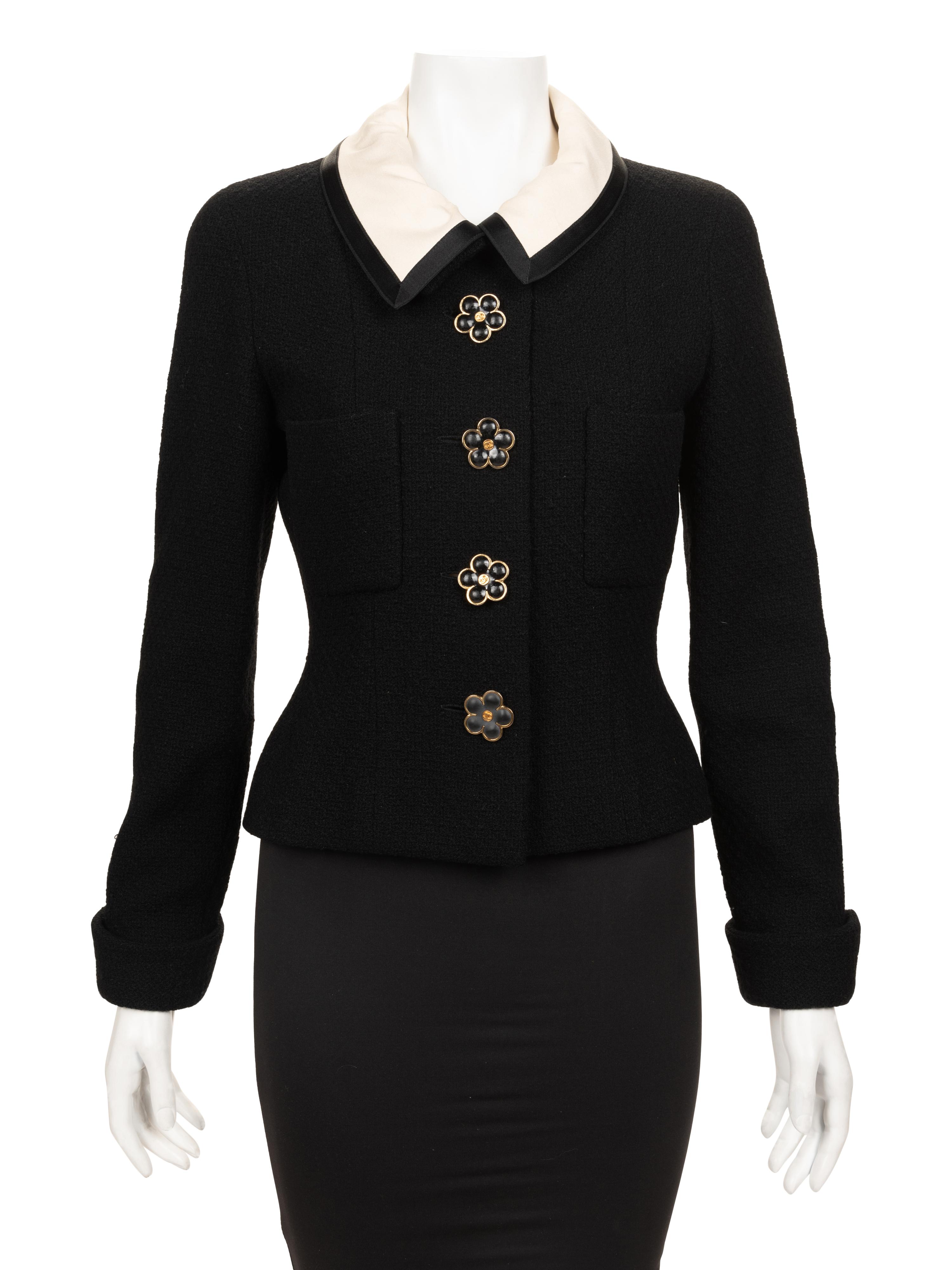 Chanel Wool Fitted Jacket, 1980-90s