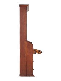 A Country Red-Stained Pine Step-Back Dish Rack