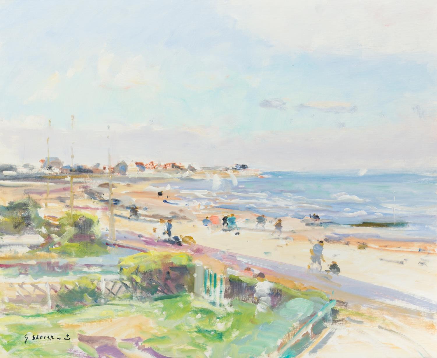Gaston Sébire, (French, 1920–2001), Les Jardin Sur la Plage