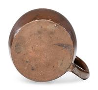 A Heavily Incised Albany Slip-Glazed Stoneware Beer Mug