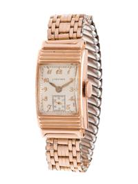 LONGINES, VINTAGE, 14K PINK GOLD WRISTWATCH
