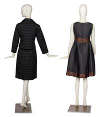 Geoffrey Beene Dress and Guy Laroche Suit, 1960s