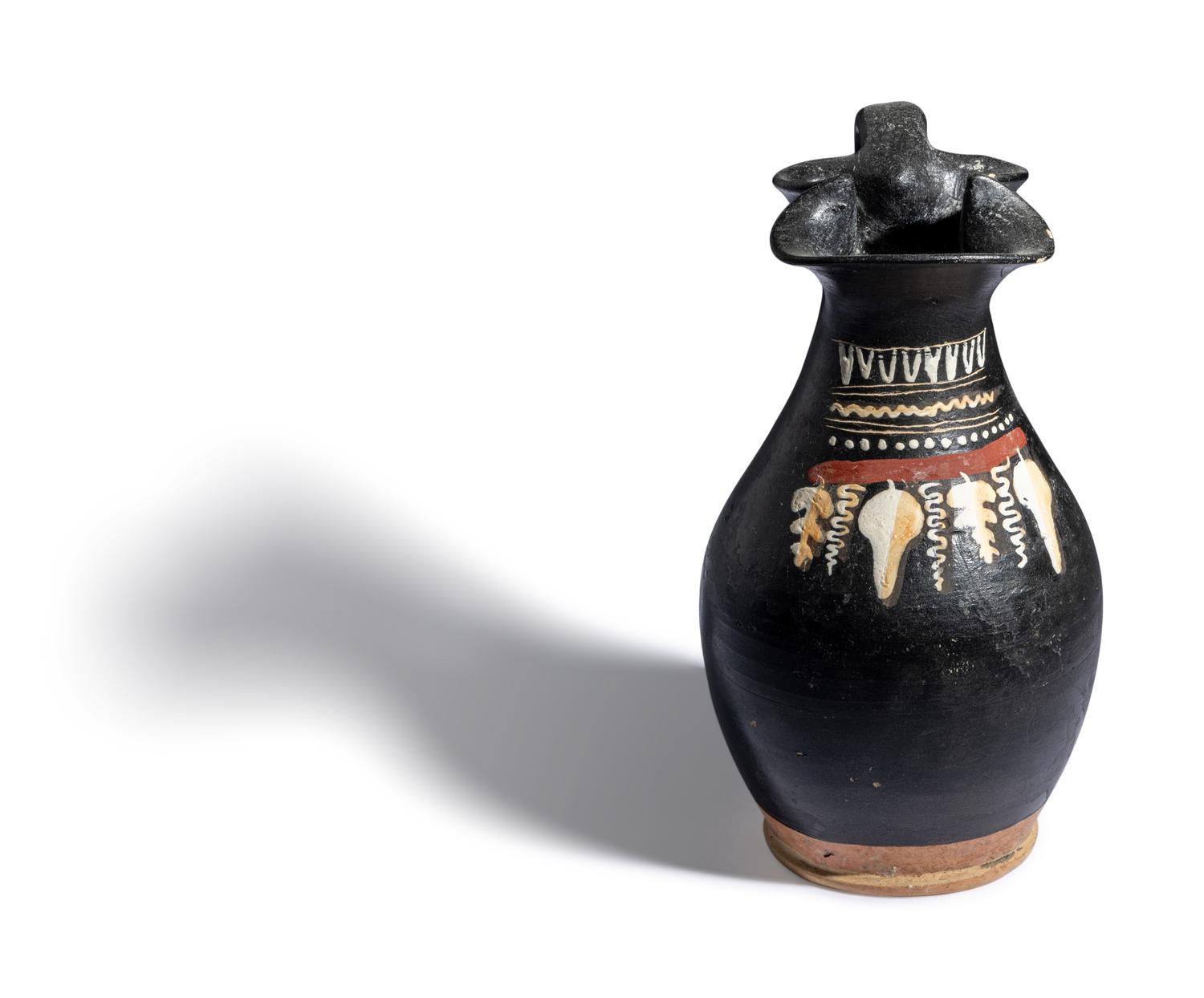A Gnathian-Ware Trefoil Oinochoe
