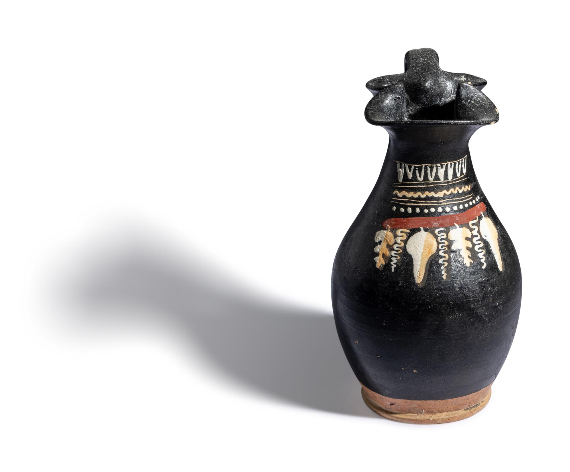 A Gnathian-Ware Trefoil Oinochoe