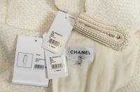 Chanel White Dress with Black Bow, 2020