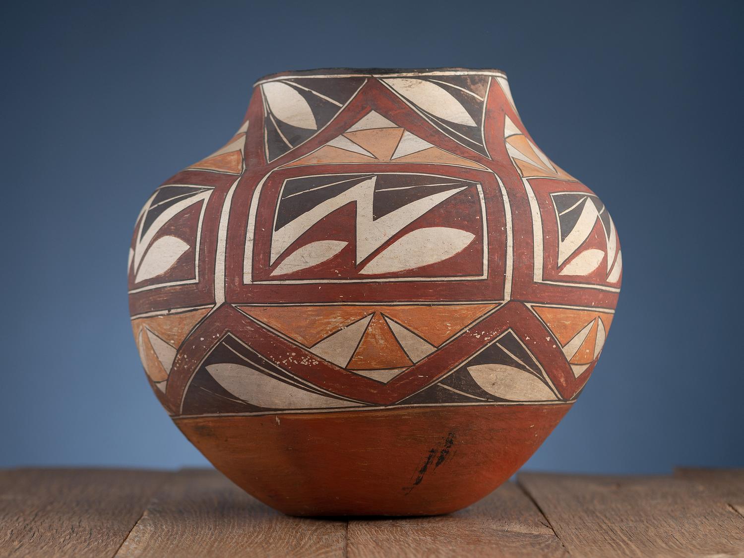 Acoma Four Color Polychrome Olla