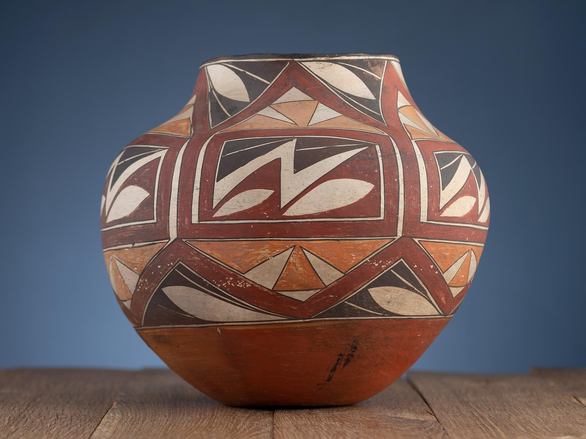 Acoma Four Color Polychrome Olla