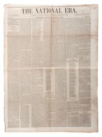 [SLAVERY & ABOLITION]. A group of 4 issues of the anti-slavery paper, The National Era . Washington, DC: American and Foreign Anti-Slavery Society, 1848.