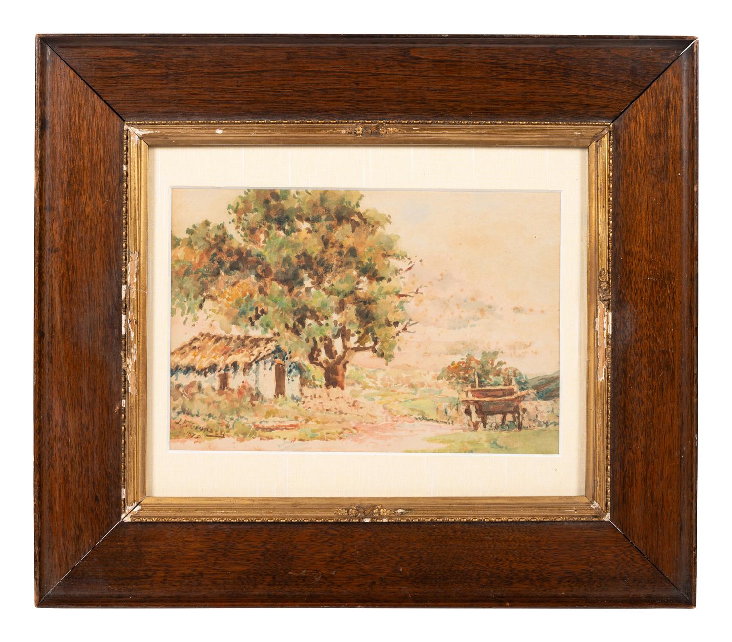 Landscape with Cottage and Wagon
