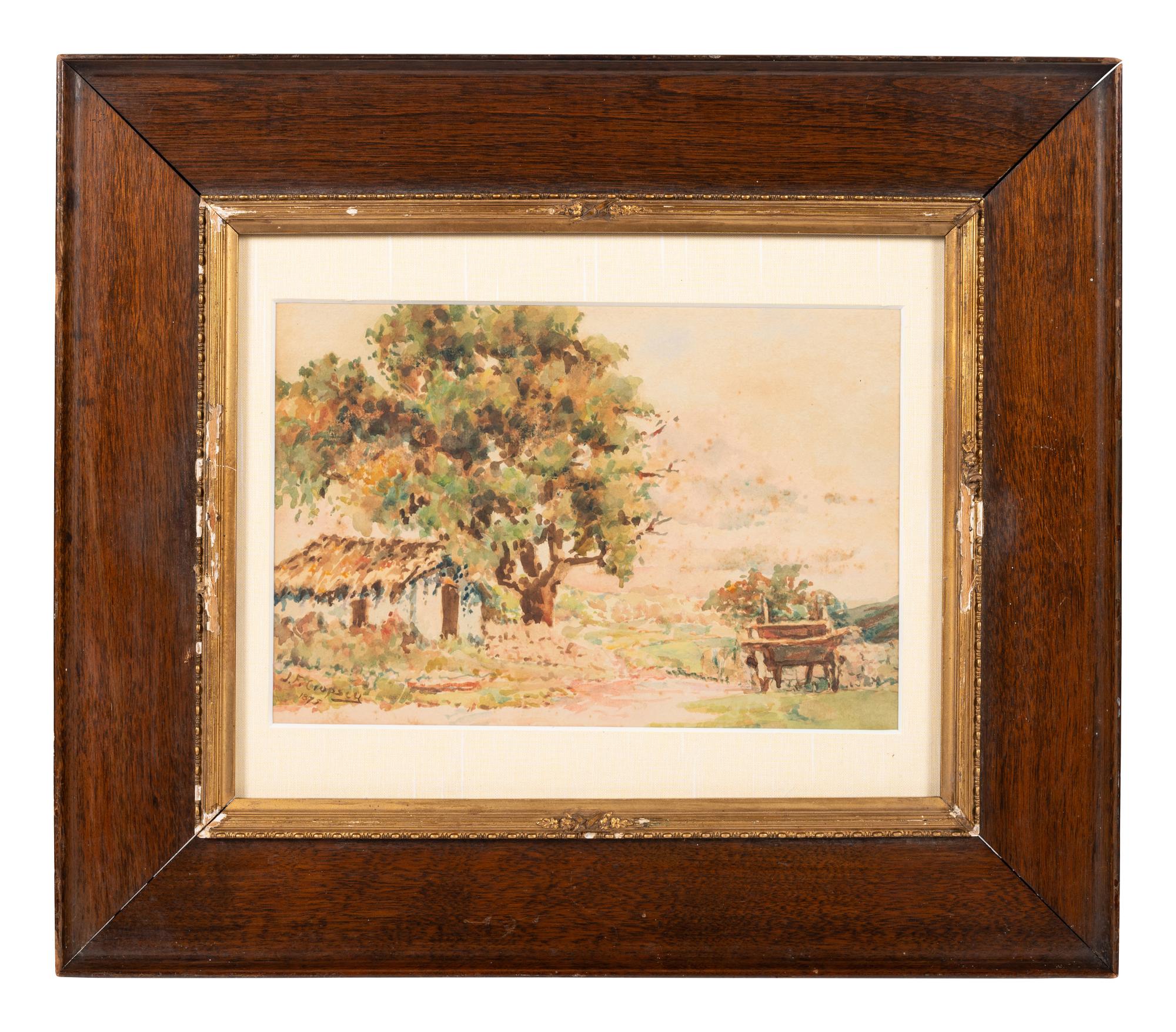 Landscape with Cottage and Wagon