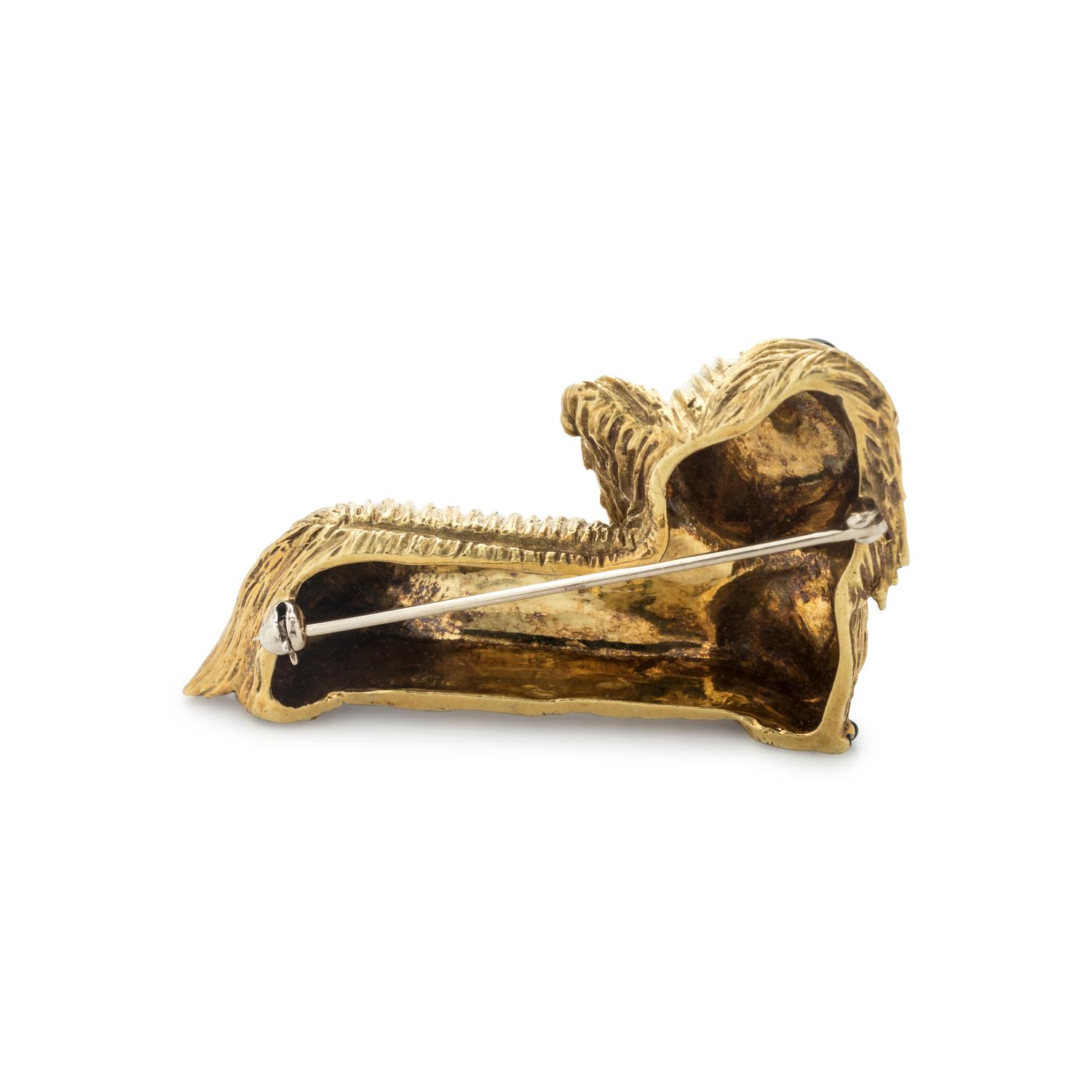 TIFFANY & CO., YELLOW GOLD TERRIER BROOCH