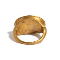 A Hellenistic Gold and Sardonyx Cameo Finger Ring with the God Dionysos