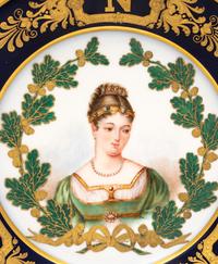 A Sèvres Style Porcelain Cabinet Plate
